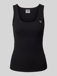 Tanktop mit Label-Detail von Guess Activewear Schwarz - 40