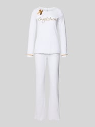 Regular fit pyjama met sierstrik, model 'Engelchen' van LOUIS & LOUISA - 19