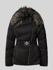 Kurtka pikowana z zapięciem na zamek błyskawiczny model ‘ALIENOR’ od GUESS - 48