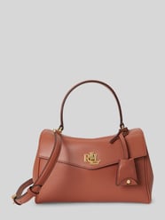Henkeltasche aus echtem Leder mit abnehmbaren Schulterriemen von Lauren Ralph Lauren Orange - 12