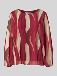 Bluse mit Plisseefalten Modell 'Re44ynaa' von ZABAIONE Bordeaux - 10