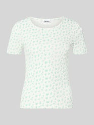 t-shirt o kroju slim fit z czystej bawełny model 'TURIEL' od PIECES - 14