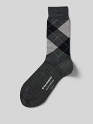 Socken aus Schurwoll-Mix Modell 'Marylebone' von Burlington Grau - 17