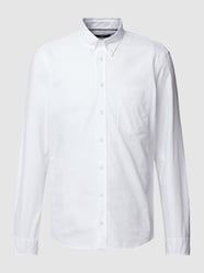 Business-Hemd mit Button-Down-Kragen von Jake*s Weiß - 37