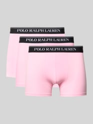 Boxershort met elastische band met logo in een set van 3 stuks van Polo Ralph Lauren Underwear Fuchsia - 27