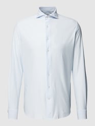 Business-Hemd mit Haifischkragen von Profuomo Blau - 11