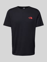 T-Shirt mit Label-Print von The North Face Schwarz - 18