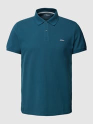 Poloshirt mit Label-Stitching von s.Oliver RED LABEL Blau - 27