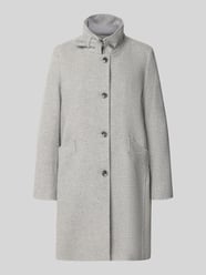 Lange jas van wolmix met opstaande kraag model 'ASTOR' van CINQUE - 30