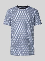 T-shirt z prążkowanym okrągłym dekoltem od Christian Berg Men - 6