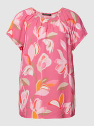 Blouseshirt van viscose met all-over motief van Betty Barclay Fuchsia - 43