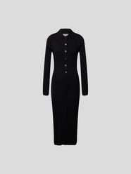 Hemdblusenkleid in Strick-Optik von Holzweiler Grau / Schwarz - 2