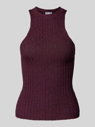 Stricktop mit Strukturmuster Modell 'KLONGUI' von Mango Bordeaux - 10