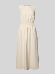 Midikleid mit Smok-Details Modell 'Disa' von MSCH Copenhagen Beige - 6