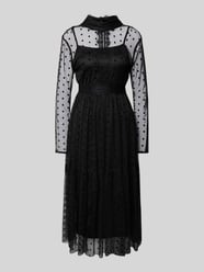 Cocktailkleid mit Spitzenbesatz von LACE & BEADS Schwarz - 28