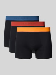 Slim Fit trunks met logodetail in 3-pack van SCHIESSER - 31