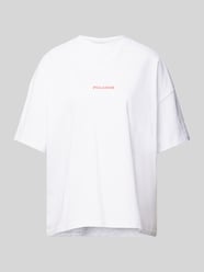 Oversized T-Shirt mit Label-Print Modell 'REYNA' von Pegador Weiß - 34