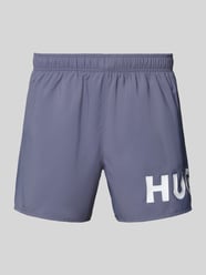 Zwembroek met labelprint model 'MAKAI' van HUGO - 17