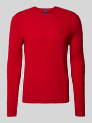 Pullover aus Kaschmir mit Logo-Stitching von Polo Ralph Lauren Rot - 37