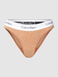 String met dierenprint, model 'MODERN COTTON' van Calvin Klein Underwear Bruin - 13