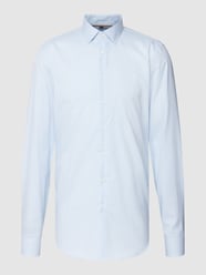 Slim Fit Business-Hemd mit Karomuster von Jake*s Blau - 27