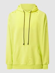 Hoodie im Destroyed-Look von Progetto7 Gelb - 15