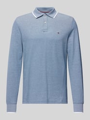 Poloshirt mit Label-Stitching von Tommy Hilfiger Blau - 3