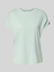 T-Shirt mit geripptem Rundhalsausschnitt von Jake*s Collection - 3