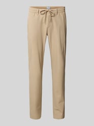 Straight fit stoffen broek met Franse steekzakken, model 'PHIL' van Brax Beige - 14