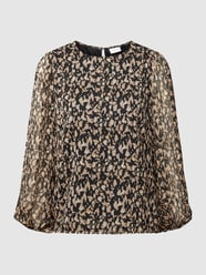 Blouse met ronde hals, model 'FALIA' van Vila Zwart - 44