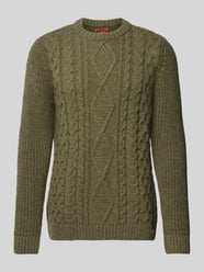 Strickpullover mit Zopfmuster Modell 'Jacob' von Superdry Grün - 14