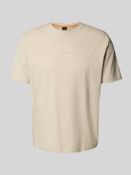 Regular Fit T-Shirt aus Baumwoll-Mix von BOSS Orange Beige - 40