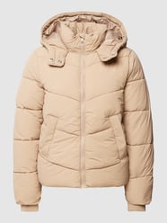 Steppjacke mit Kapuze Modell 'JAMILLA' von Pieces Beige - 10