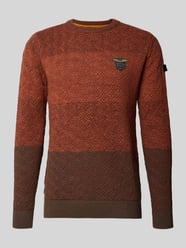 Regular Fit Strickpullover aus reiner Baumwolle mit Label-Detail von PME Legend - 9