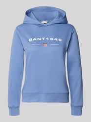 Bluza z kapturem o kroju regular fit z nadrukiem z logo od GANT - 37