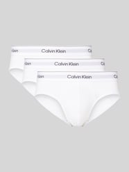 Slip mit elastischem Label-Bund im 3er-Pack von Calvin Klein Underwear - 42