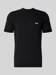 T-shirt o kroju regular fit z mieszanki bawełny model ‘MOMENTUM’ od BOSS Green - 5