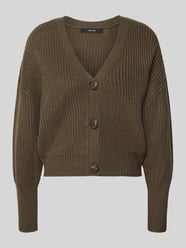 Oversized Strickjacke mit V-Ausschnitt Modell 'LEA' von VERO MODA - 2