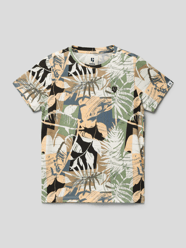 T-shirt met all-over print van Garcia Oranje - 33