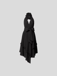 Wickelkleid mit Volants von Alexandre Vauthier Grau / Schwarz - 28