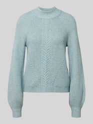 Sweter z dzianiny o kroju regular fit z mieszanki wiskozy model ‘KATIA’ od ONLY - 30