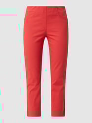 Slim Fit Caprihose mit elastischem Bund Modell 'Loli' von STEHMANN Rot - 47