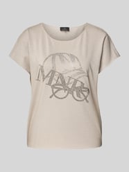 T-Shirt mit Ziersteinbesatz von monari Beige - 2