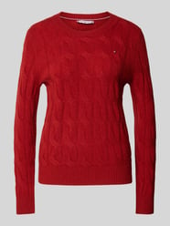 Wollpullover mit Logo-Stitching von Tommy Hilfiger Rot - 15