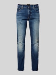 Regular Fit Jeans mit Label-Patch Modell 'DELAWARE' von BOSS Orange Blau - 4