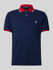 Poloshirt mit Label-Stitching von Polo Ralph Lauren Blau - 44