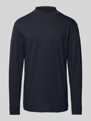 Longsleeve mit gerippten Abschlüssen von RAGMAN Blau - 15