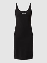 Jurk met logoprint  van DKNY PERFORMANCE Grijs / zwart - 46