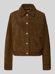 Lederjacke mit Druckknöpfen von Jake*s Casual - 9