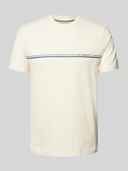 T-shirt met labelprint van Christian Berg Men Beige - 34